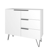 Manhattan Comfort 405AMC198 Beekman 35.43 Dresser with 2 Shelves in White